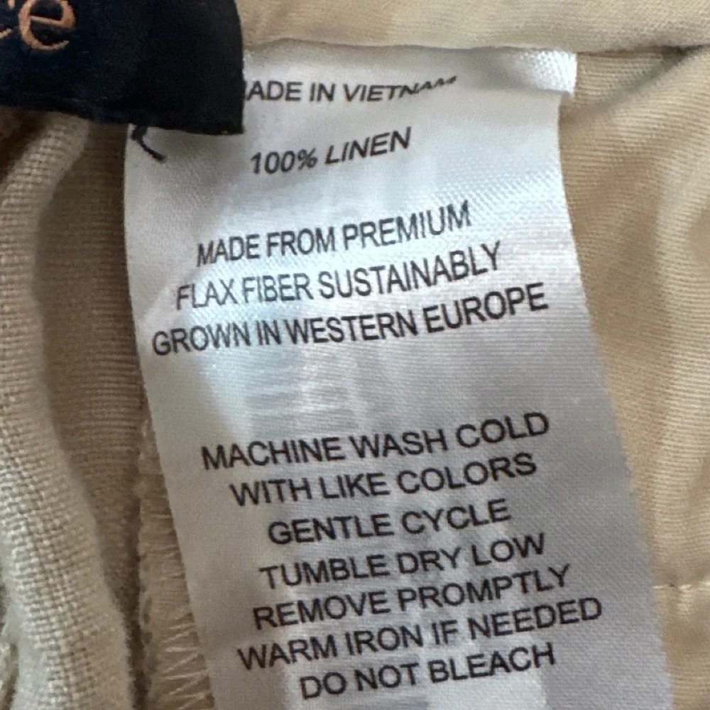 Quince Wide-Leg Linen Pants in Natural